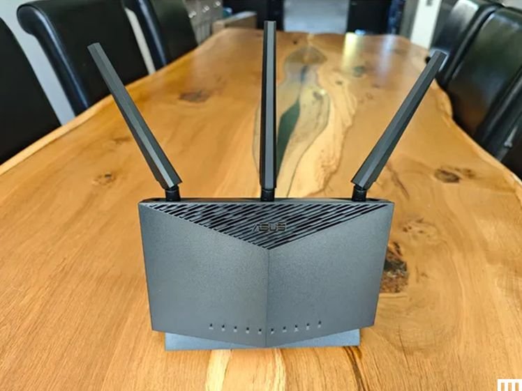 Angular black device with 3 cone-shaped antennae protruding from the top