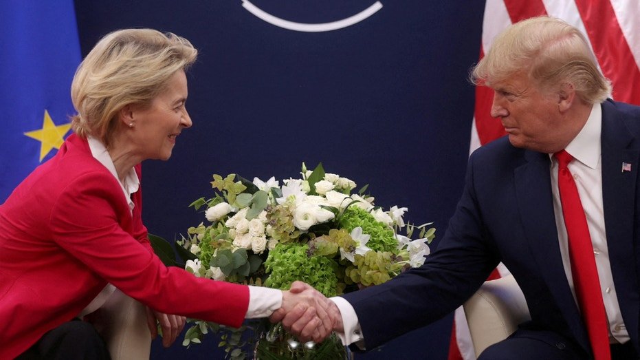 President Donald Trump is attending a bilateral meeting with European Commission President Ursula von der Lin during the 50th World Economic Forum (WEF)
