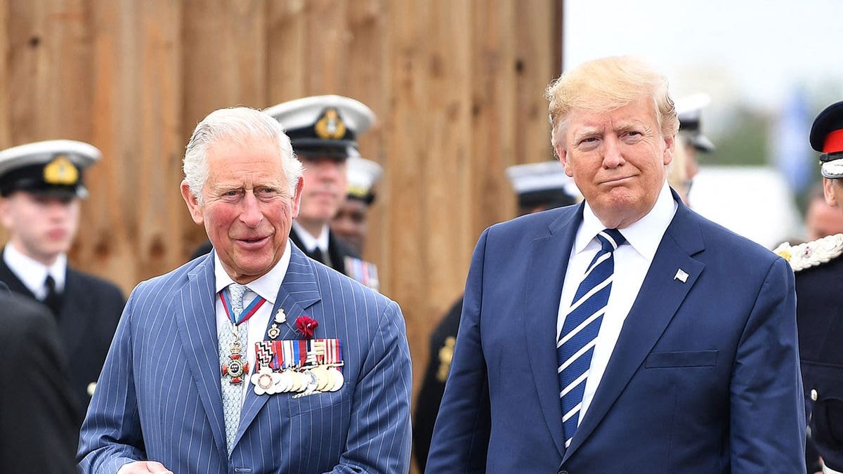 Trump and Prince Charles in 2019