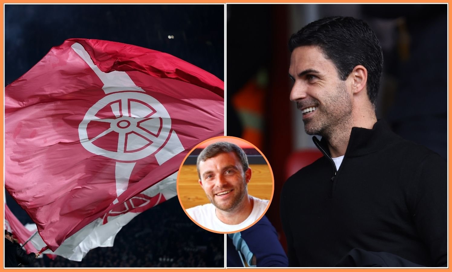 Mikel Artita, Fabrizio Romano and the Arsenal logo on science