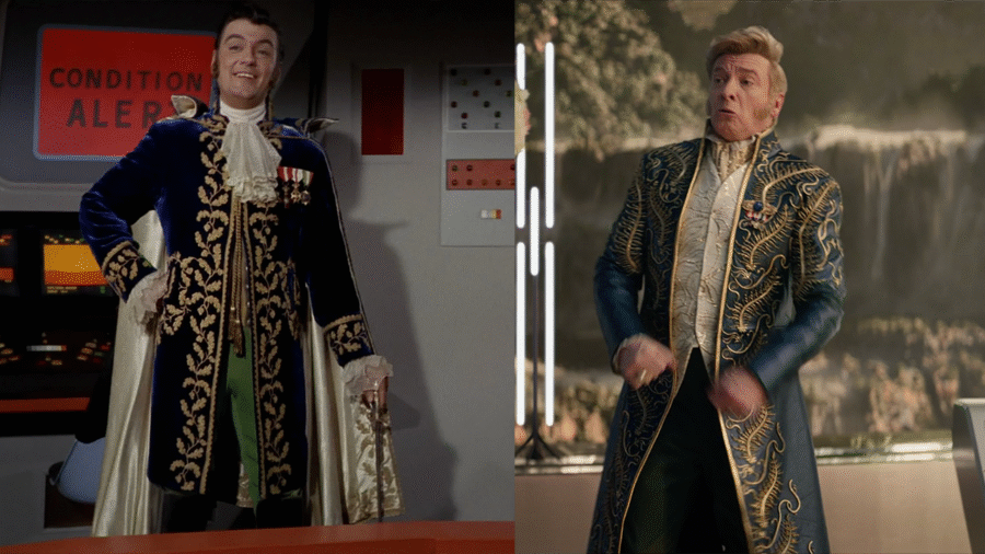 Trillin in "Squire of Gothos" (Left), trillin in "Blue Blue Wedding" (right)