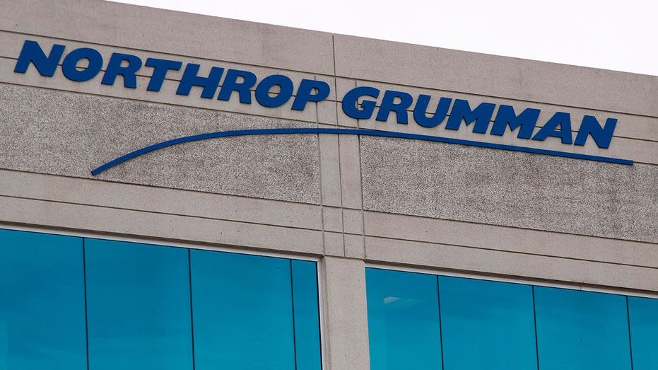 The Northrop Grumman logo was seen on an Annapolis Junction, Maryland, on March 11, 2019. (Jim Watson / AFP) (Jim Watson / AFP photography must be read via Getty Images)