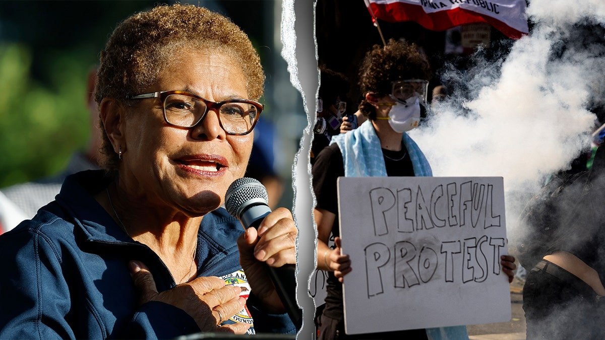Karen Bass, the protests divided Los Angeles