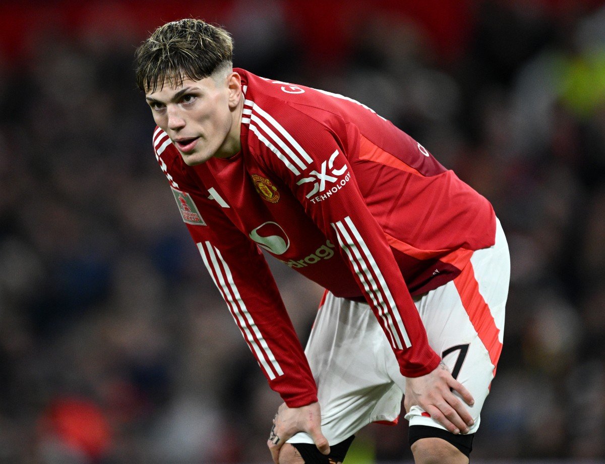 Man United, Alejandro Garnasho, at Fulham
