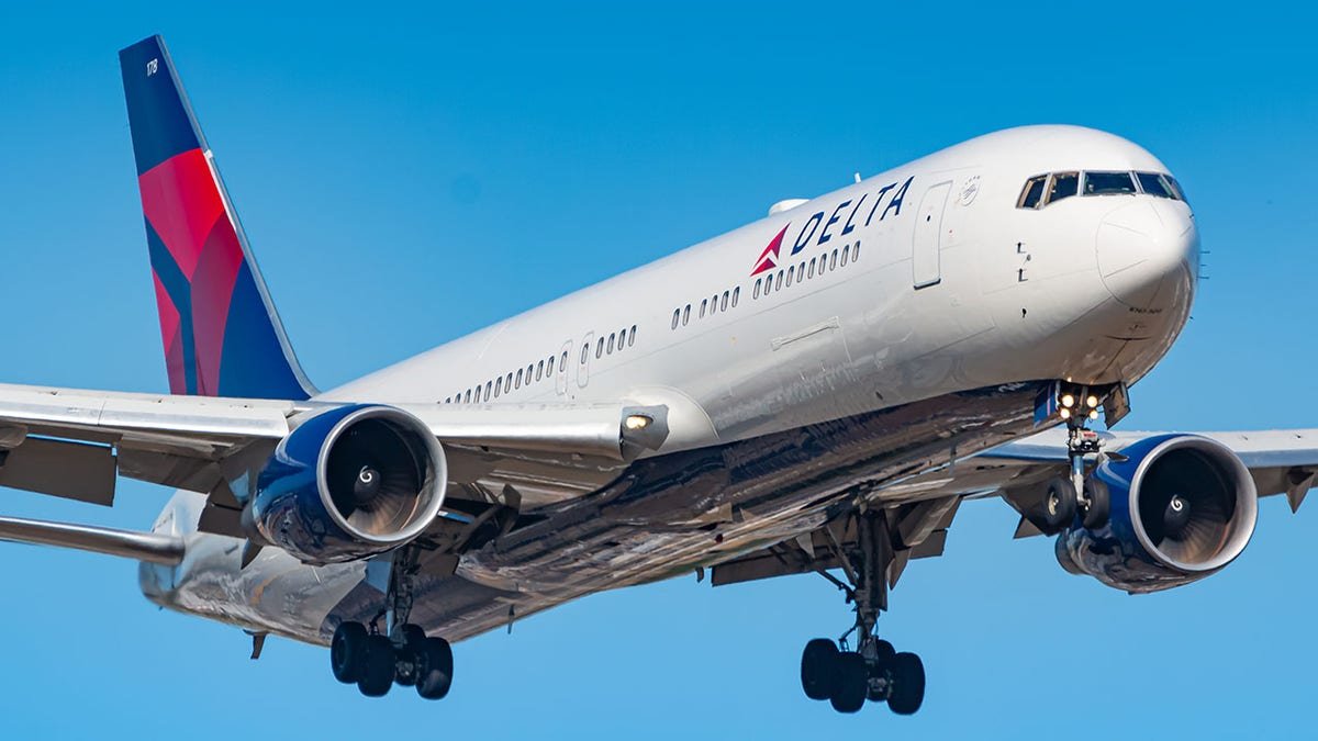 Delta Air Lines Boeing 767 aircraft in Frankfurt