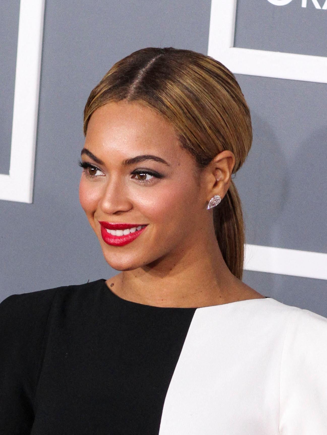 Beyonce at the fifty -fifth annual Grammy Awards