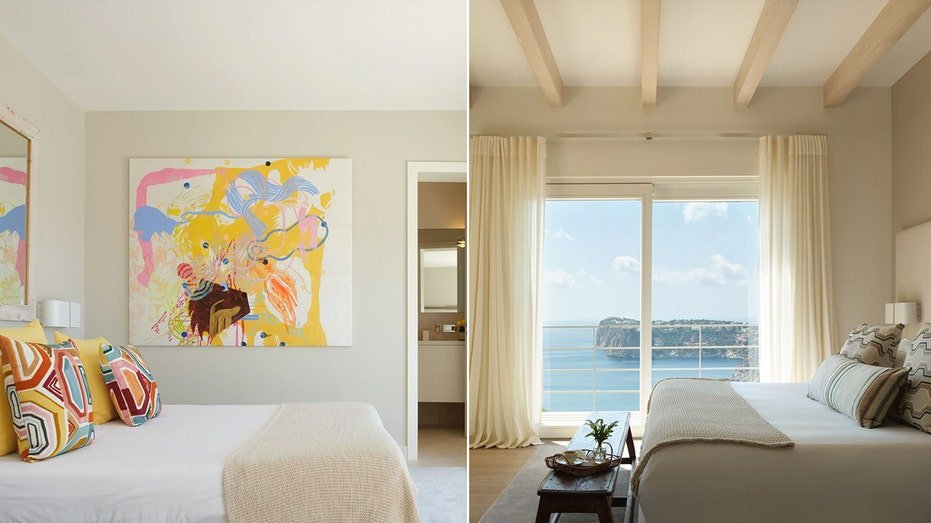 Divide from two bedrooms with ocean views.