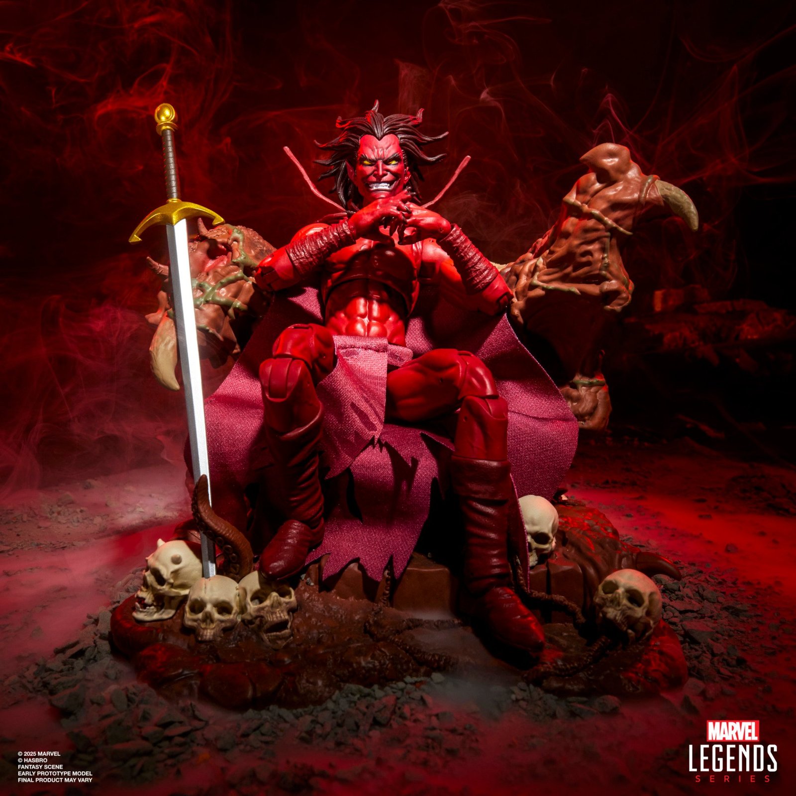 Marvel Legends Series Marvel's mephisto with infernal thron 1