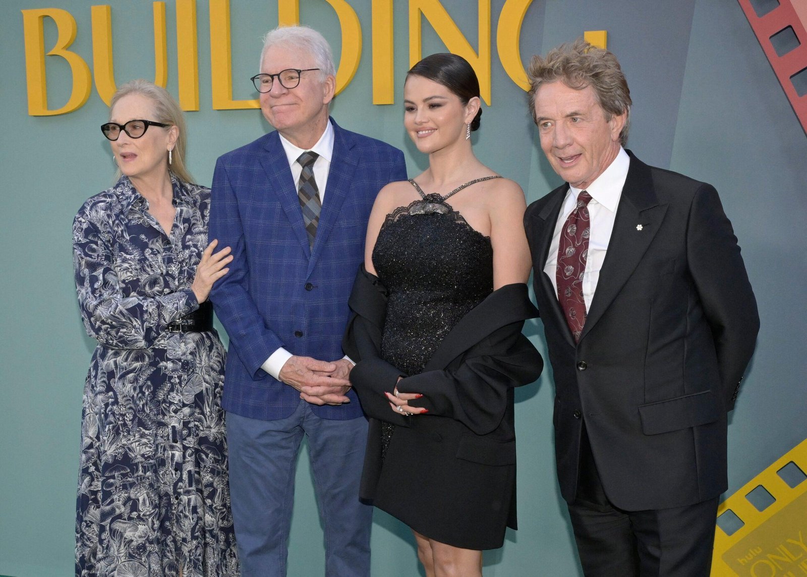 Merrill Strip, Steve Martin, Selena Gomez and Martin Short attend the only Holo murder in the building, the fourth display of the red carpet in the building