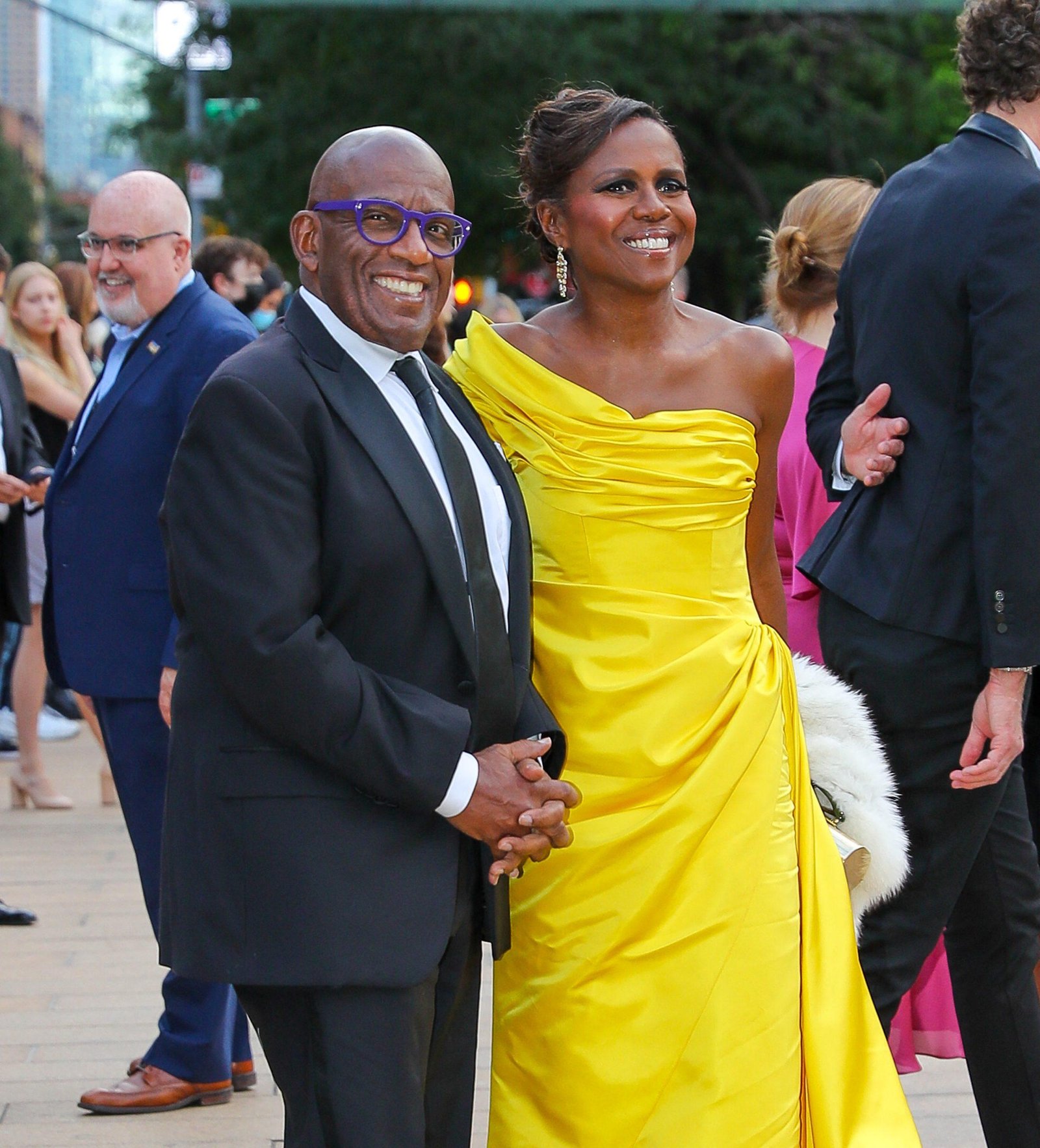 Rocker and his wife, Deborah Roberts, saw their arrival at the Lincoln Center in New York City on September 30, 2021