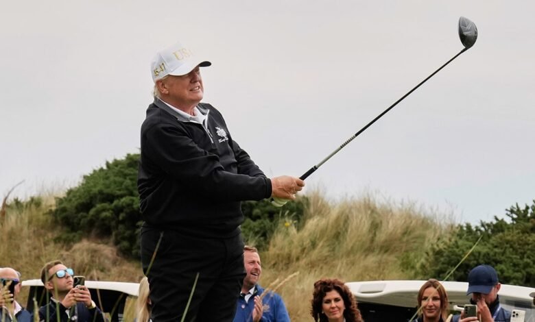 1753796509 Trump mixes foreign policy wins golf while opening new Scotland.jpg