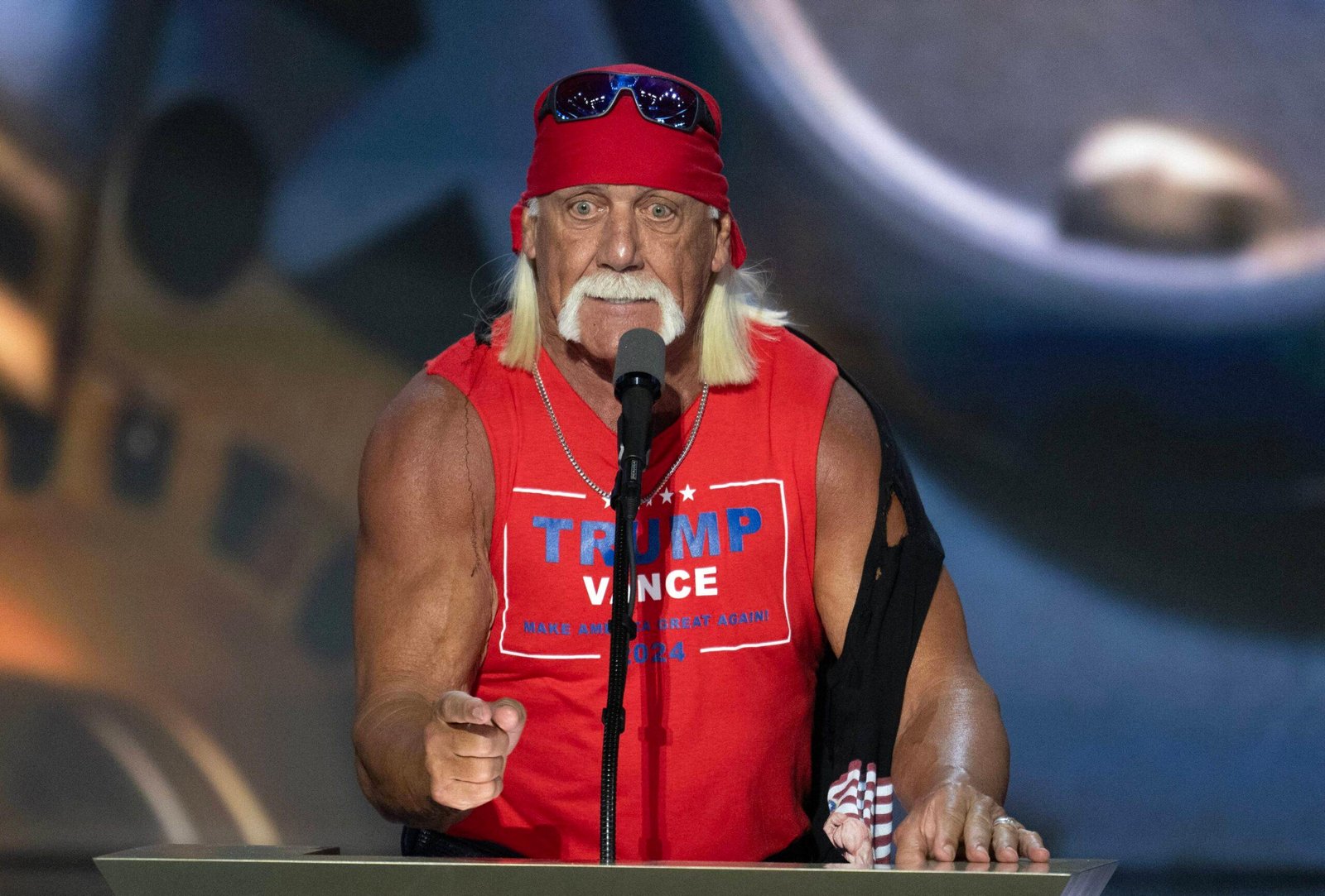 Hulk Hogan at the Republican National Congress for the year 2024