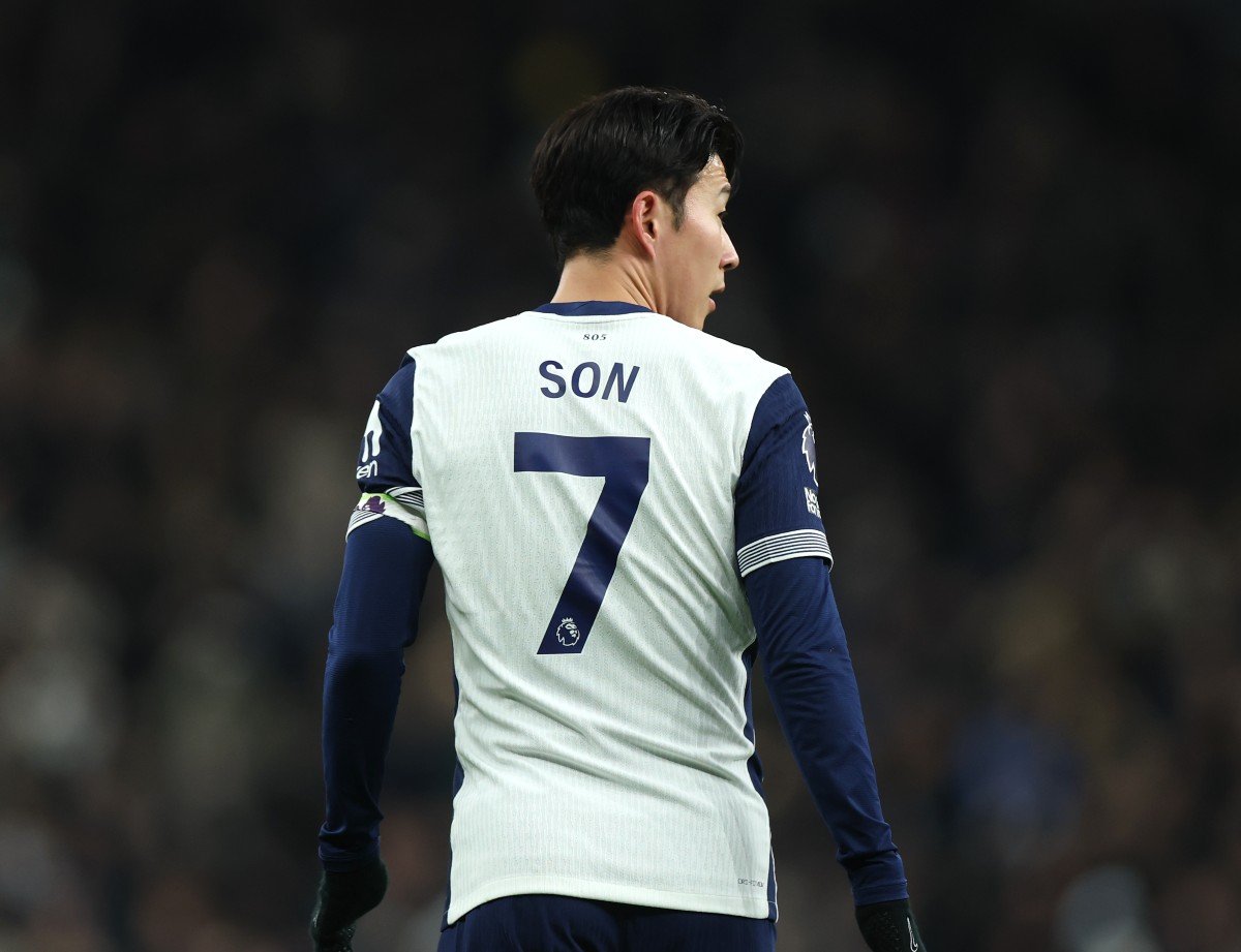 Son Hyung Min at work for Tottenham Hotspur