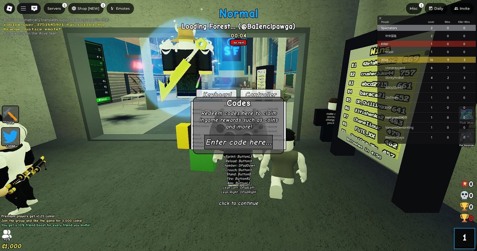 Recover the code here (image via Roblox)
