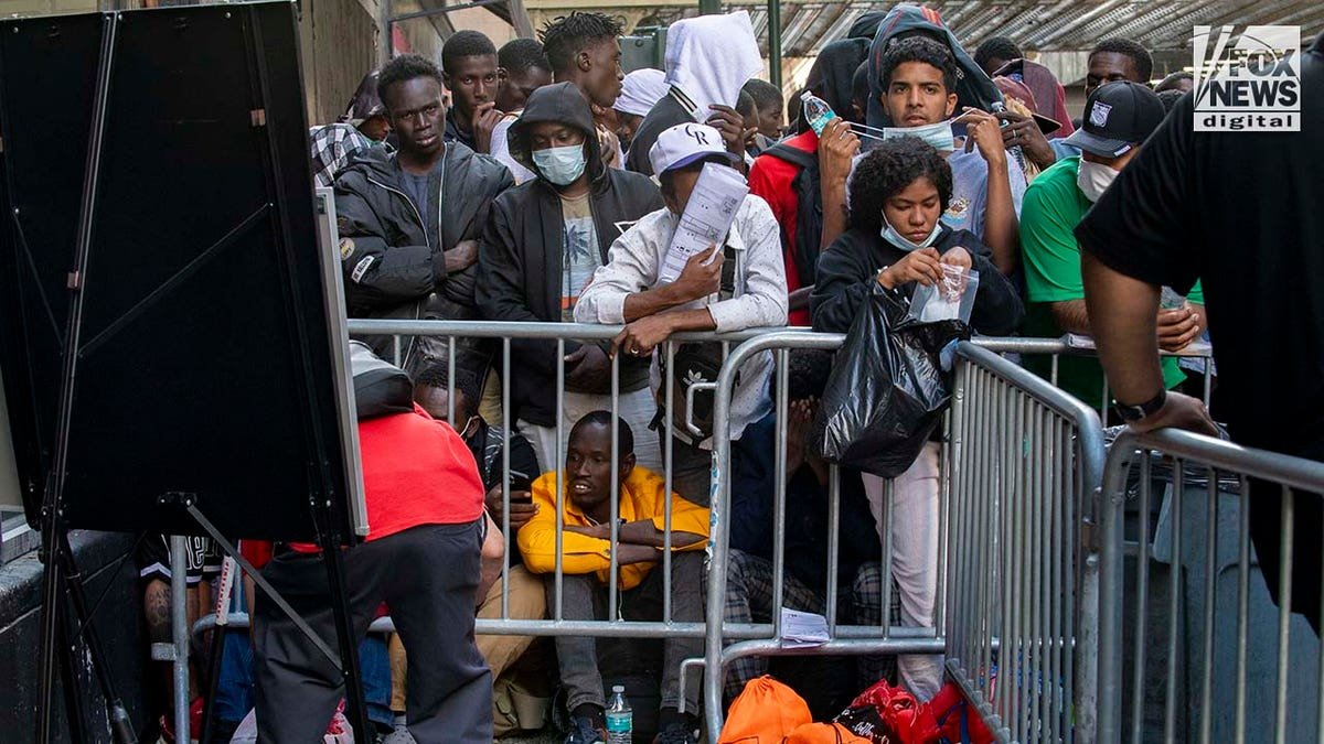 Migrant lines in New York City