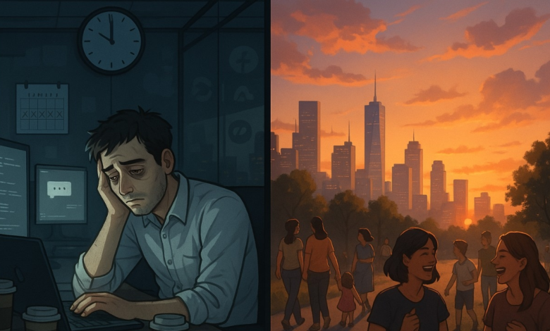 I took 2 days off Techies viral post on India.png