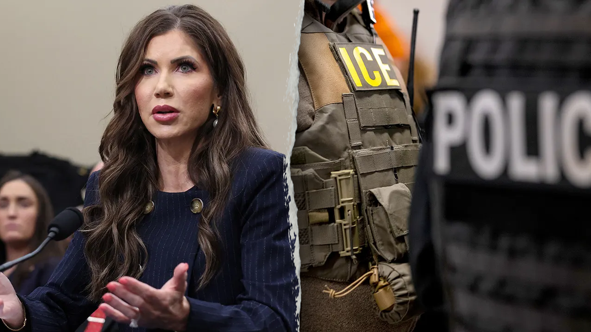 Internal Security Minister Christie Naim and federal agents with ice.