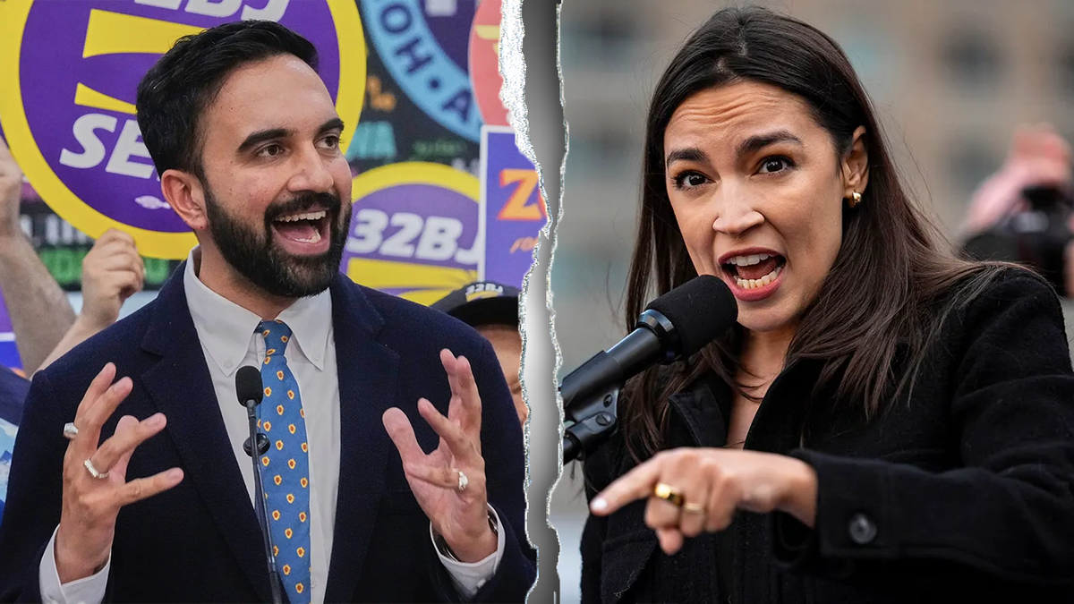 Zohran Mamdani and Alexandria Ocasio-Cortez