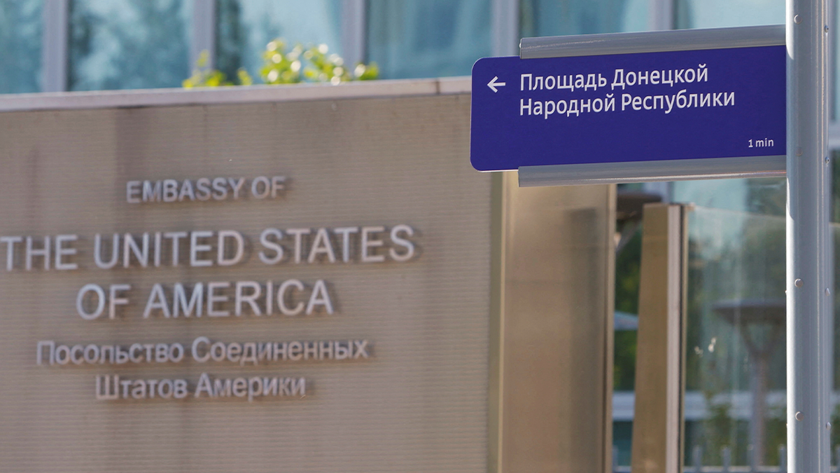 The American embassy in Russia