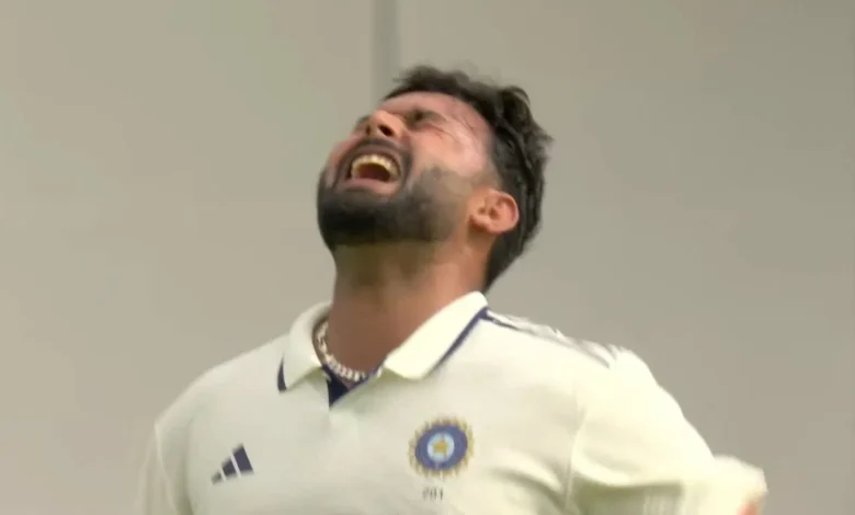 Rishabh Pant screams in pain driven off in buggy after.webp.webp