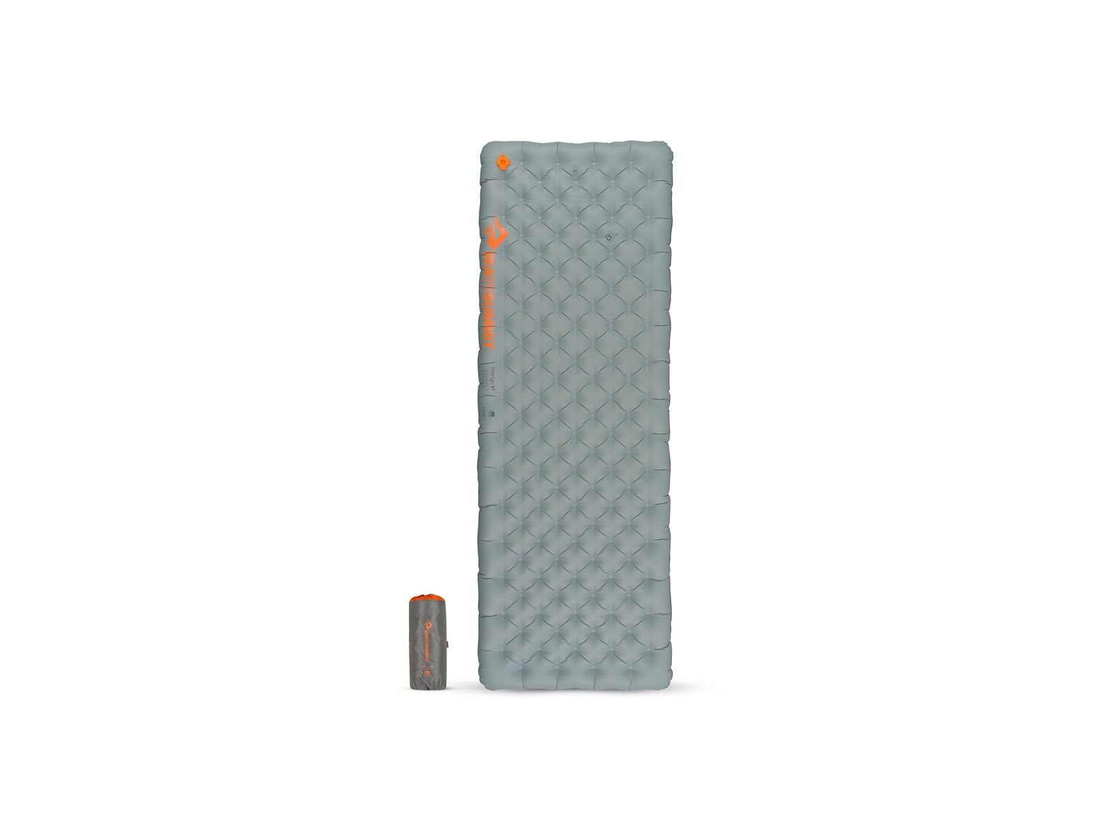 Sea to Summit Ether Light XT Sleeping pad in gray with stuff sack