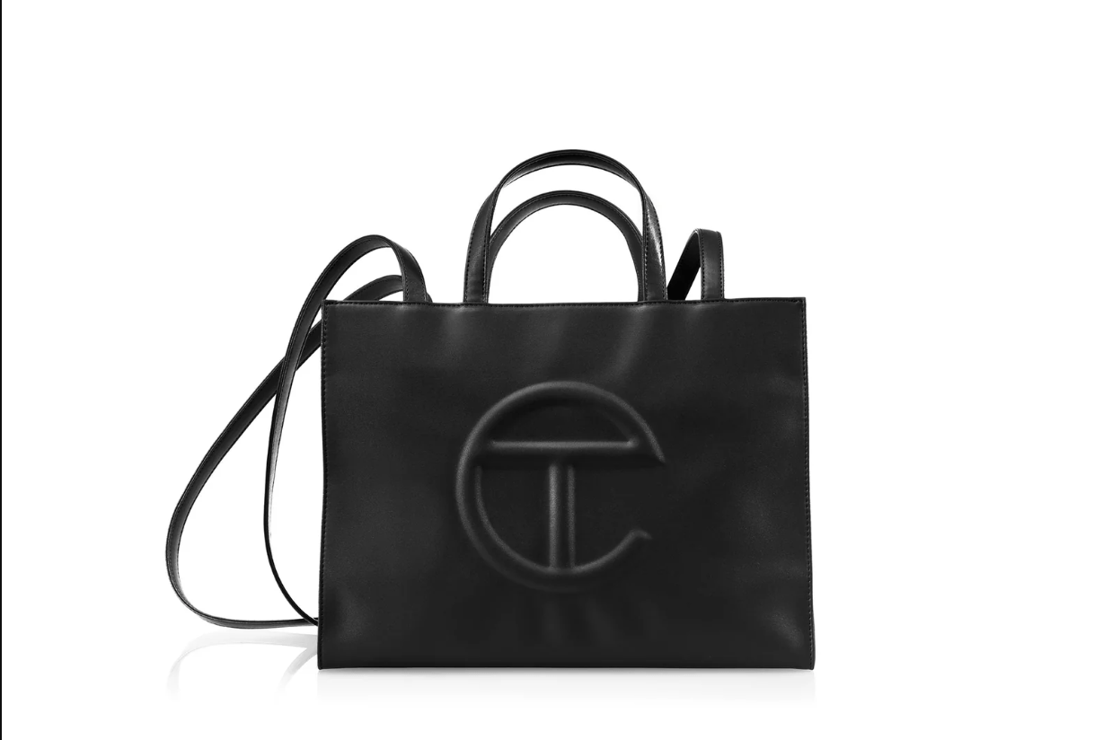 Black square. bag with shoulder straps