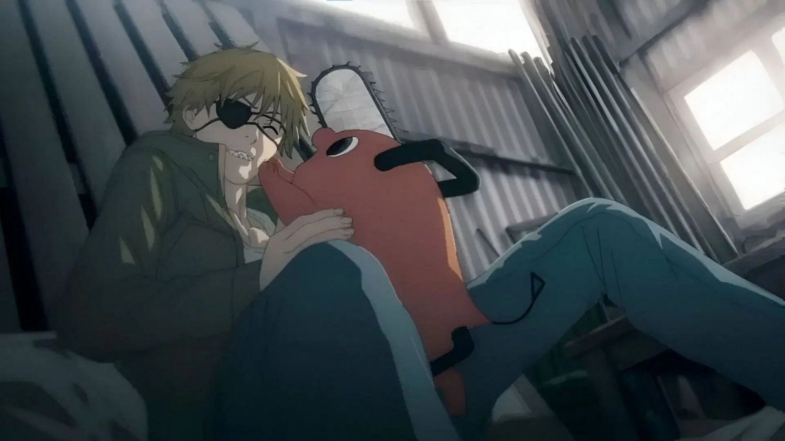 Denji and Pochita as it appears in animation (image via MapPa)