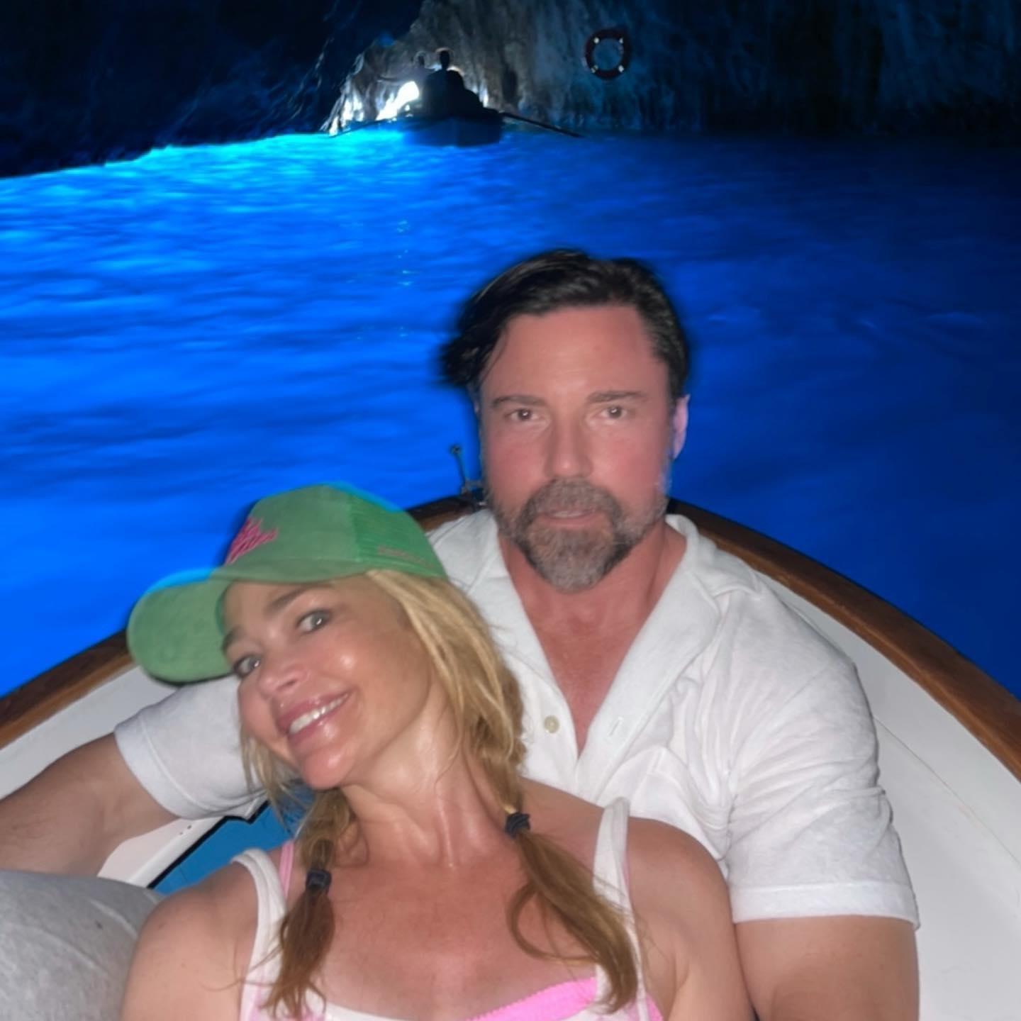 Dennis Richards and Aaron in the Blue Cave