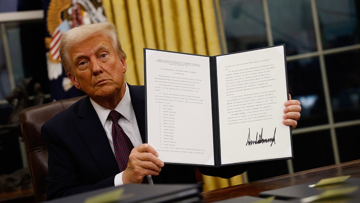 Trump signing the executive order