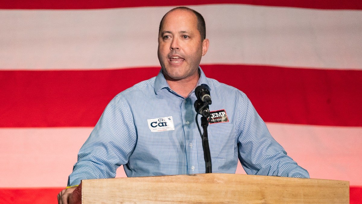 Georgia Ag Chris Carr speaks in the campaign rally
