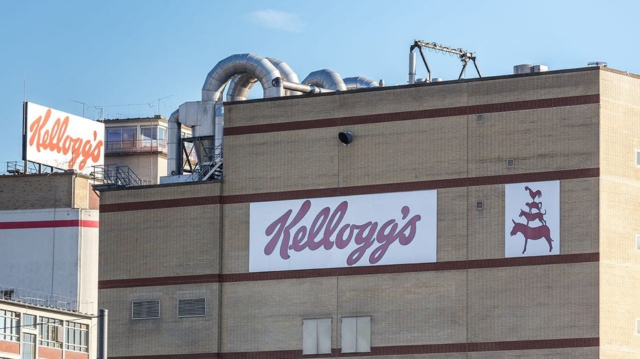The Kelog Factory mark on a building in Germany in Bremen