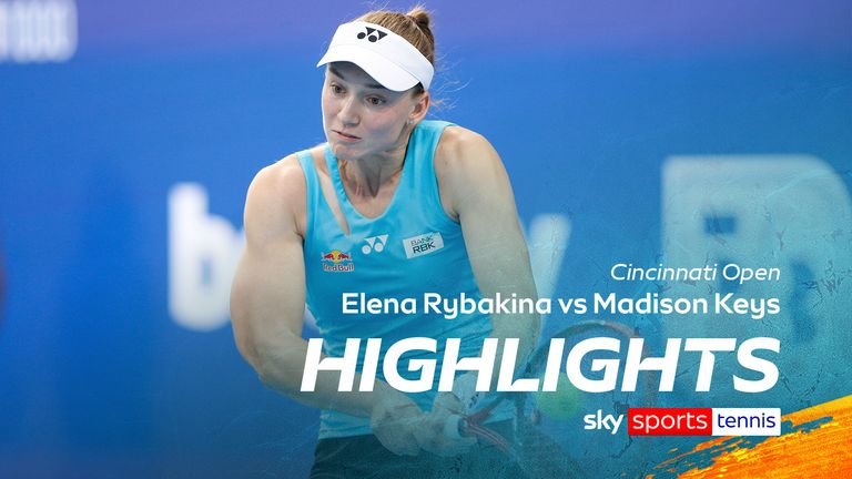 The most prominent most prominent Elena Ribakina against Madison Keys, of the Cincinnati Open Championship