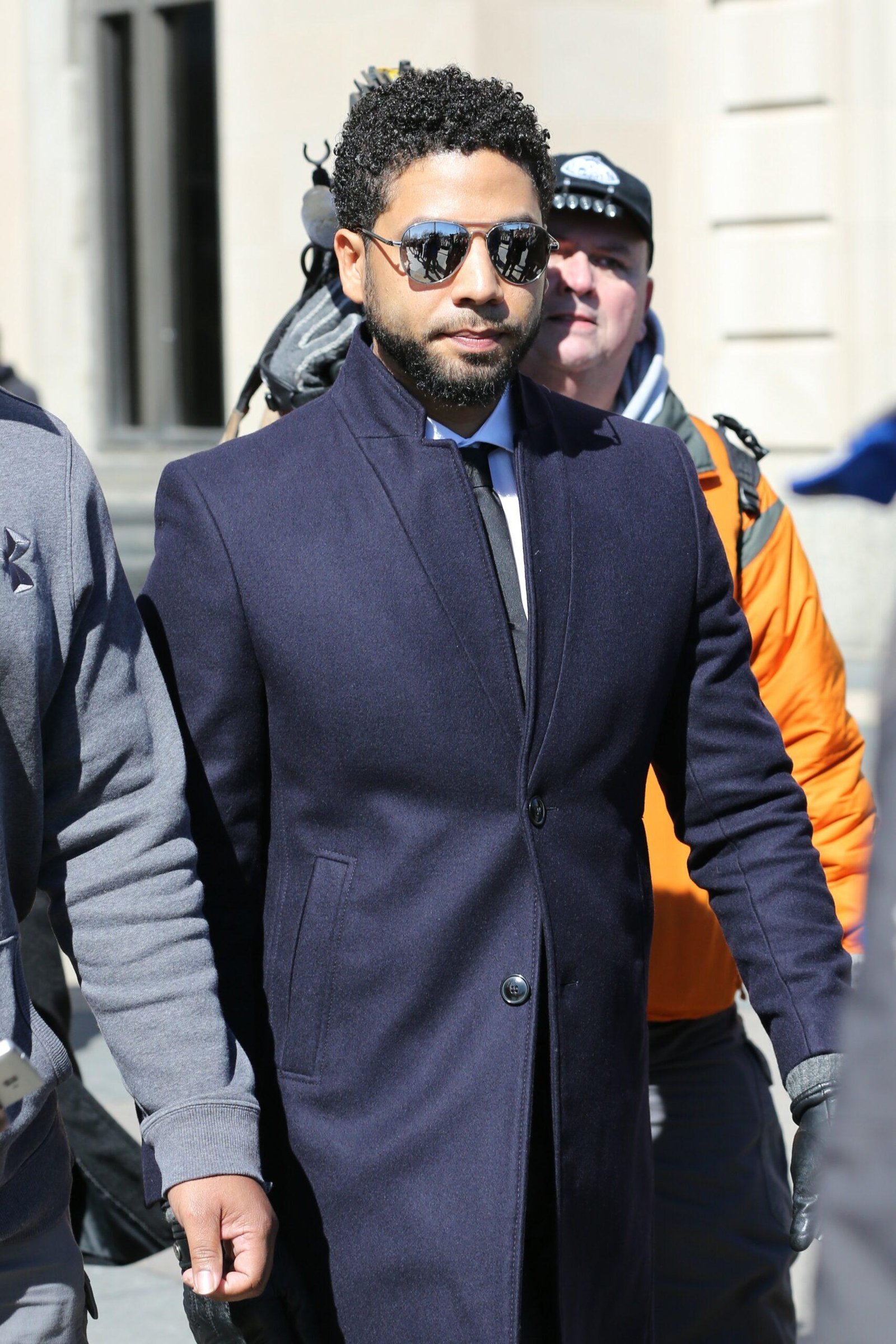 Jossi Smollett leaves the court after all charges decreased