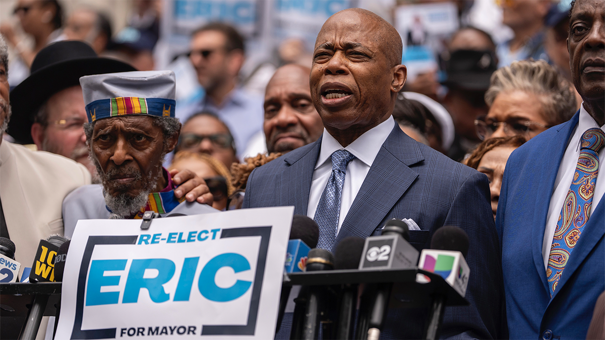 The mayor of New York City Eric Adams is running for his re -election