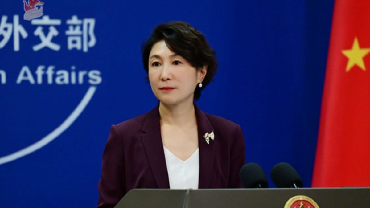 Mao Ning, Chinese Foreign Ministry spokesperson, speaking with correspondents.