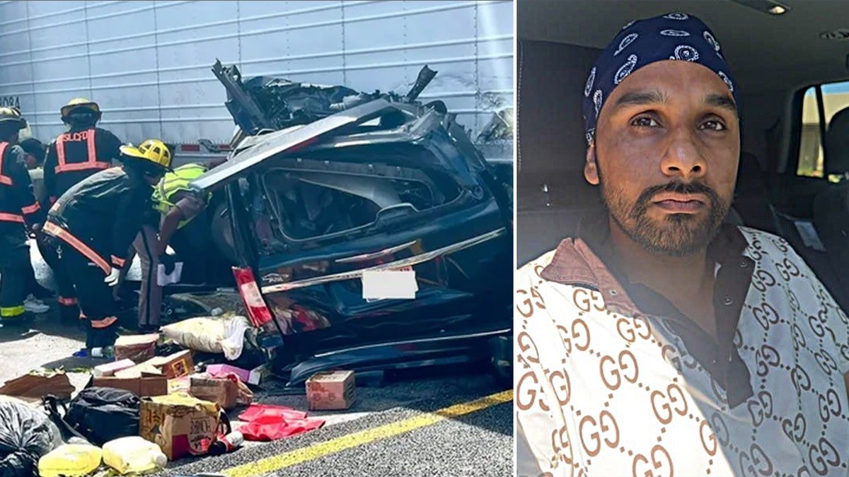 Singh, next to the scene of the crash of Florida