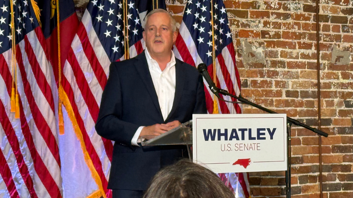 Michael Wattley, RNC president, announces his candidacy for Senator in North Carolina on July 31, 2025 in Gastonia, North Carolina 