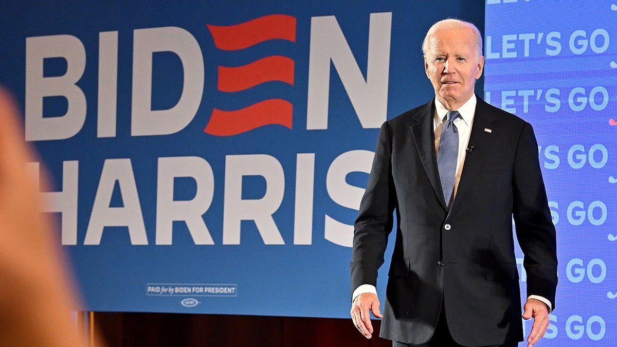 Joe Biden before the discussion in Georgia