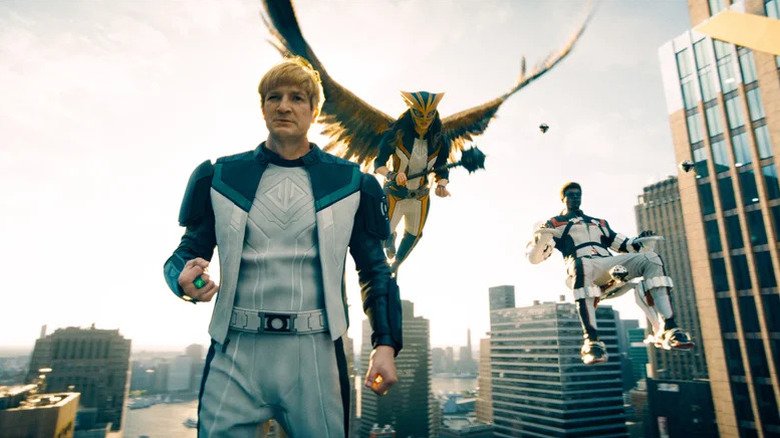 Nathan Felion in the role of Jay Gardner, Isabella Mercyid in the role of Hakger, and Eddie Gathigi in a wonderful Mister's role wearing the justice gang in Superman