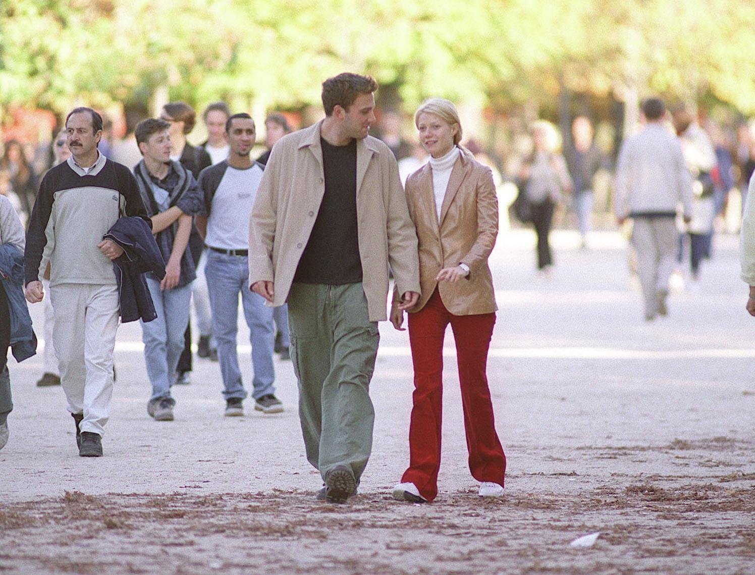 Ben Affleck and Joenith Paltrow in Paris