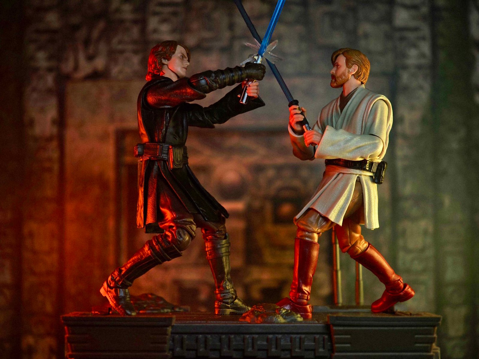 Hasbro Black Series Star Wars SDCC Anakin and OBI WAN 3 on 3