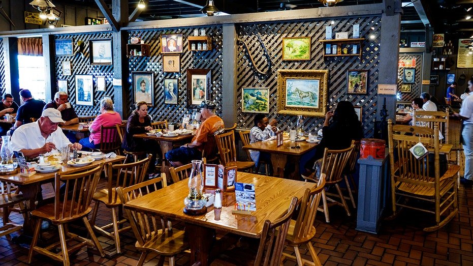 Customers eat in the old Crack Store in Florida.
