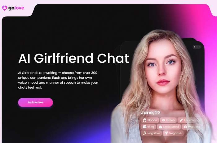 Golove AI is a girlfriend