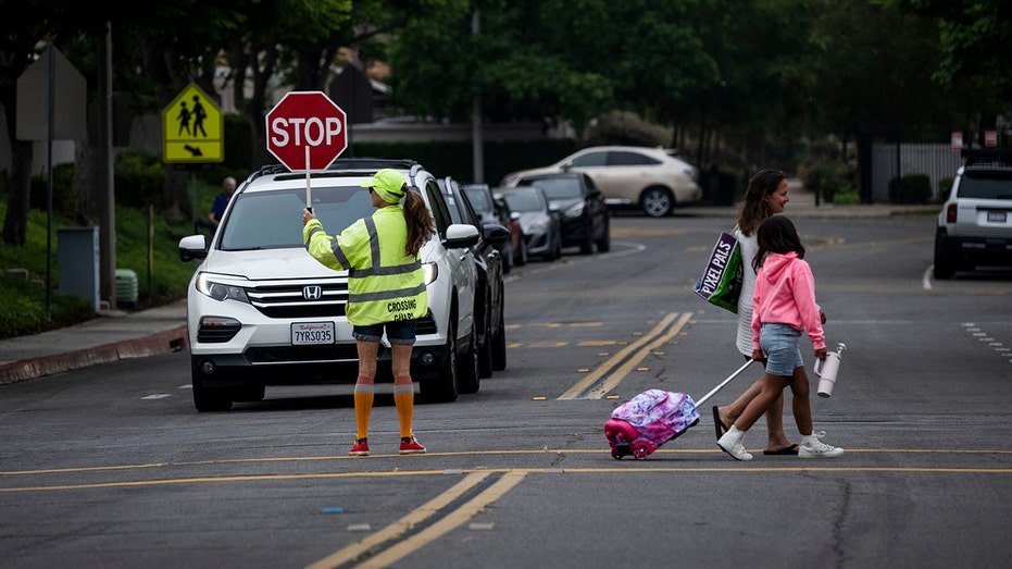 CA students go to school in Crosswalk