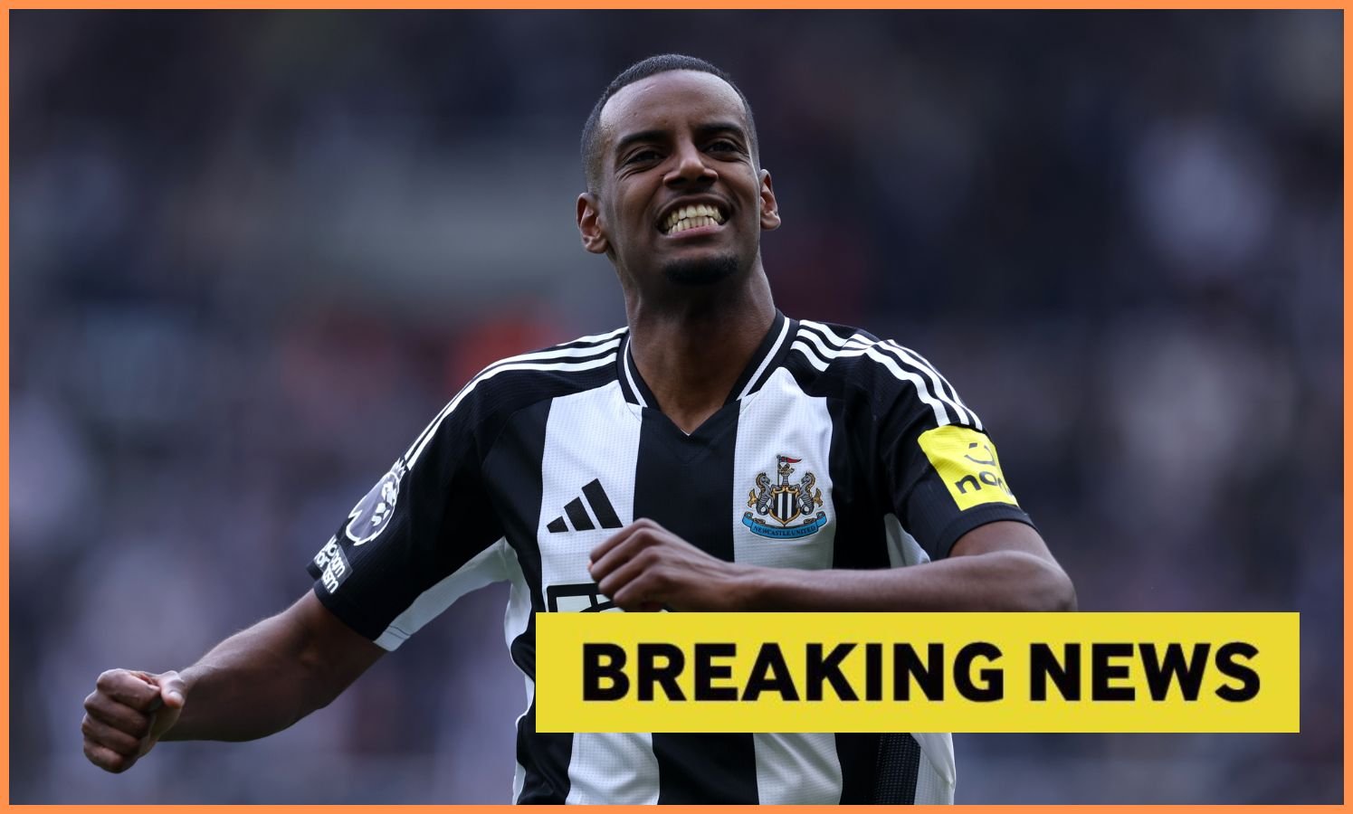 Alexander Issak at work for Newcastle United