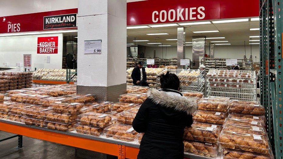 Costco bakery with a woman shopping