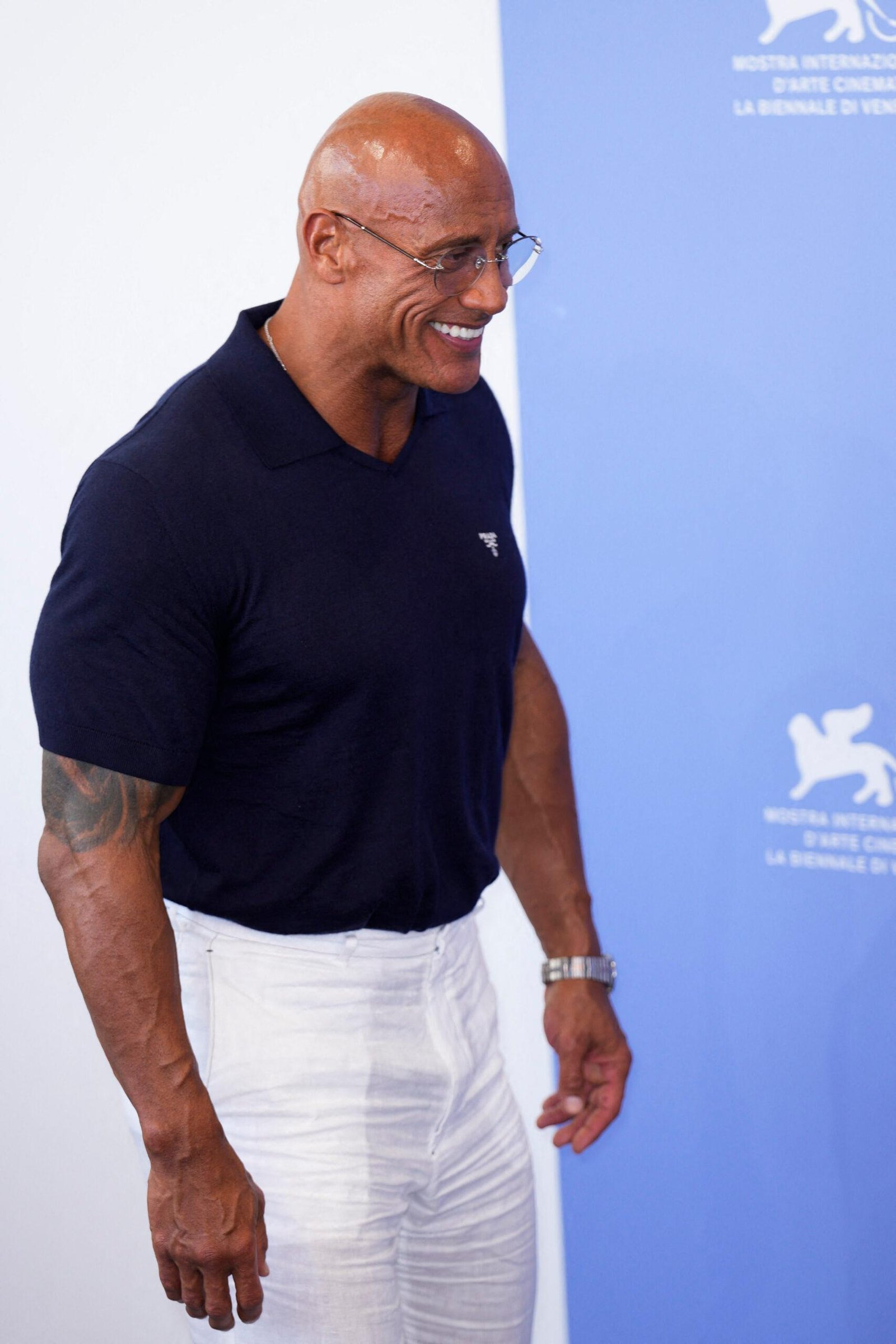 Dwayne Johnson in "Shatter" Photocall - 82 Festival in the International Film Venice