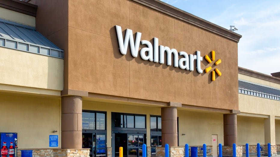 Outside the Wall Mart store