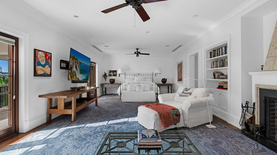 The basic bedroom features a wide area and access to a special balcony.