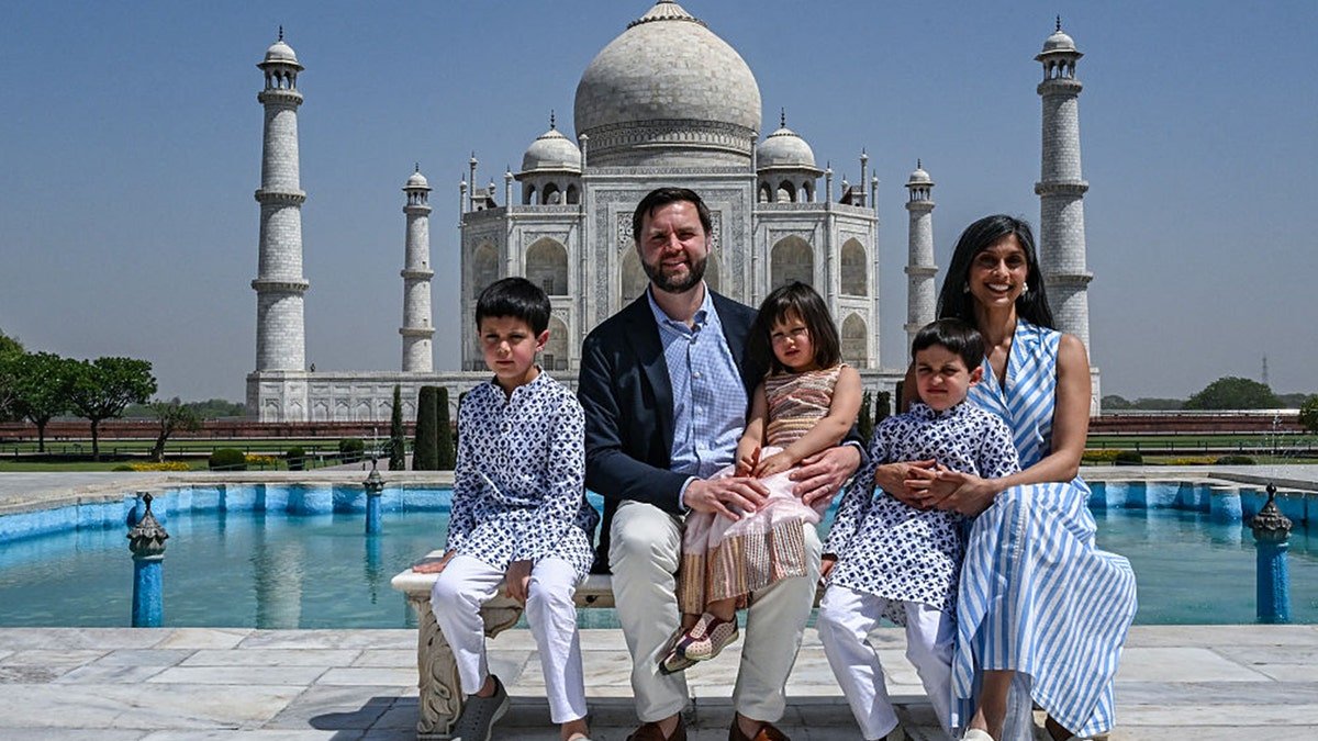 US Vice President JD Vance and his wife, Osha Vans and their children